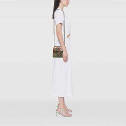 Pre Owned Gucci Brown Small GG Supreme Blooms Dionysus Crossbody