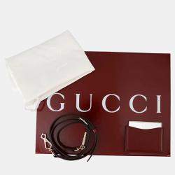 Pre Owned Gucci Bamboo 1947 Top Handle Bag Rosso Ancora Red Leather Size Small