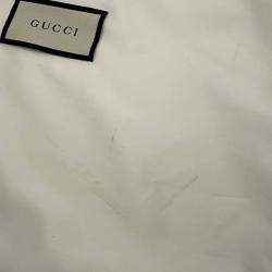 Pre Owned Gucci 1955 Horsebit GG Supreme Beige/Red Leather Shoulder Bag