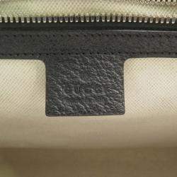 Pre Owned Gucci Embroidery Tote Bag Multicolor Canvas Leather Size Small