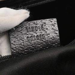 Pre Owned Gucci Black Canvas GG Tote Handbag