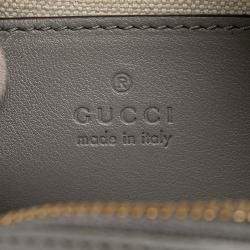 Pre Owned Gucci Grey Mini GG Matelasse Leather Marmont Satchel