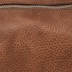 Pre Owned Gucci Brown Leather Large Bamboo Bar Shoulder Bag