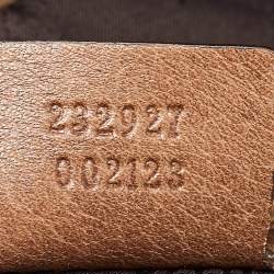 Pre Owned Gucci Brown Leather Large Bamboo Bar Shoulder Bag
