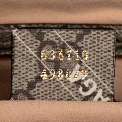 Pre Owned Gucci Beige Balenciaga The Hacker Project Medium GG Supreme Jackie 1961