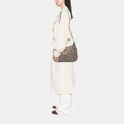 Pre Owned Gucci Beige Balenciaga The Hacker Project Medium GG Supreme Jackie 1961