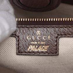 Pre Owned Gucci Beige Palace Medium Jumbo GG Canvas Web Tote