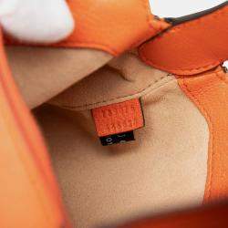 Pre Owned Gucci Orange Mini Leather Aphrodite Shoulder Bag