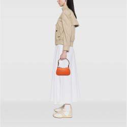 Pre Owned Gucci Orange Mini Leather Aphrodite Shoulder Bag