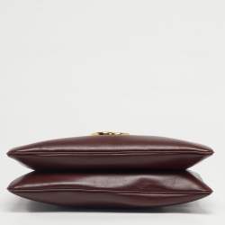 Pre Owned Gucci Burgundy Leather Arli Tote