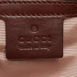 Pre Owned Gucci Burgundy Leather Arli Tote
