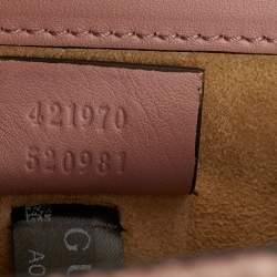 Pre Owned Gucci Pink Python Mini Crystal Dionysus Shoulder Bag