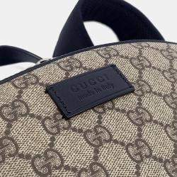 Pre Owned Gucci Beige PVC Coated PVC Backpack