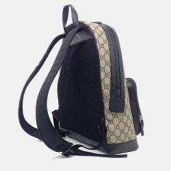 Pre Owned Gucci Beige PVC Coated PVC Backpack