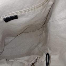 Pre Owned Gucci Black Leather Tricolor Backpack