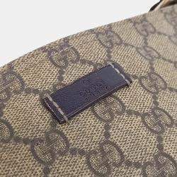 Pre Owned Gucci Beige Coated Canvas Coated Canvas Crossbody Bag
