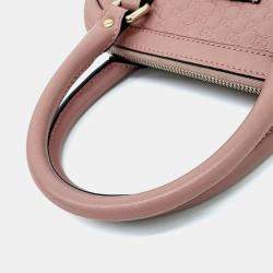 Pre Owned Gucci Pink Leather Micro Cimaline Mini Dome