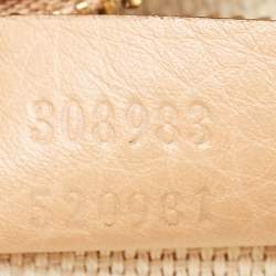 Pre Owned Gucci Beige Leather Small Soho Bowler Bag