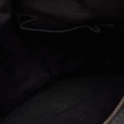 Pre Owned Gucci Beige/Black GG Canvas and Leather GG Twins Medium Hobo