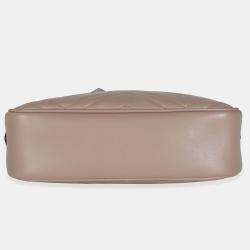 Pre Owned Gucci Dusty Pink Matelasse Calfskin Small GG Marmont Camera Bag