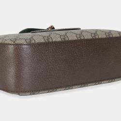 Pre Owned Gucci Beige GG Supreme Monogram Web Neo Vintage Shoulder Bag