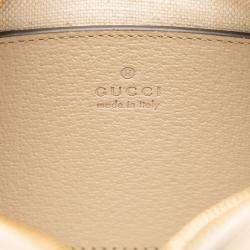 Pre Owned Gucci Brown Mini GG Supreme Web Ophidia Crossbody