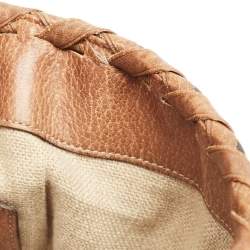 Pre Owned Gucci Brown Guccissima Leather Bamboo Tassel Tote