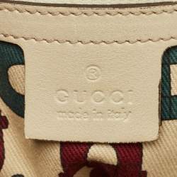Pre Owned Gucci Cream Guccissima Leather Pelham Bag