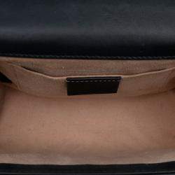 Pre Owned Gucci Small GG Supreme Bee Padlock Crossbody