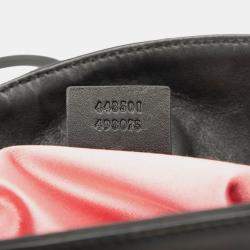 Pre Owned Gucci Black Medium GG Marmont Matelasse Leather Chain Shoulder Bag