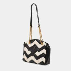 Pre Owned Gucci Black Medium GG Marmont Matelasse Leather Chain Shoulder Bag