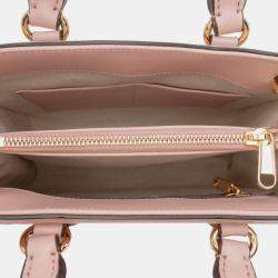 Pre Owned Gucci Pink Mini GG Matelasse Leather Top Handle Bag