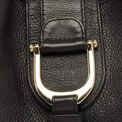 Pre Owned Gucci Black Leather Greenwich Shoulder Bag