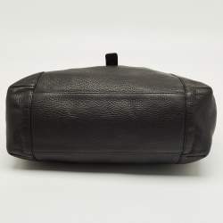 Pre Owned Gucci Black Leather Greenwich Shoulder Bag