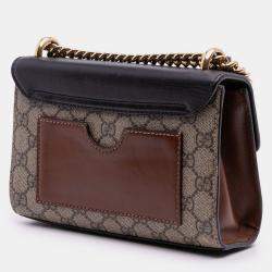 Pre Owned Gucci Small GG Supreme Padlock Crossbody