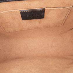 Pre Owned Gucci Small GG Supreme Padlock Crossbody