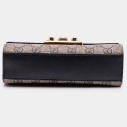 Pre Owned Gucci Small GG Supreme Padlock Crossbody