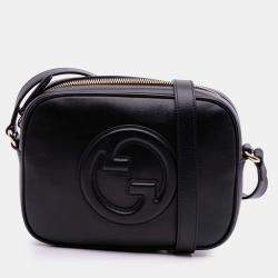 Pre Owned Gucci Black Small Leather Blondie Crossbody