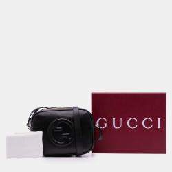 Pre Owned Gucci Black Small Leather Blondie Crossbody