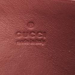 Pre Owned Gucci Old Rose/Beige GG Supreme Canvas and Leather Dionysus Blooms Wallet on Chain