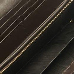 Pre Owned Gucci Dark Brown Guccissima Leather Interlocking G Continental Wallet