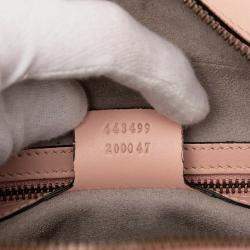 Pre Owned Gucci Pink GG Marmont Matelasse Leather Gucci Ghost Crossbody