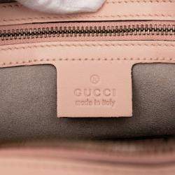 Pre Owned Gucci Pink GG Marmont Matelasse Leather Gucci Ghost Crossbody