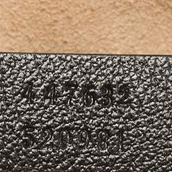 Pre Owned Gucci Black/Beige GG Canvas and Leather Small GG Marmont Camera Bag