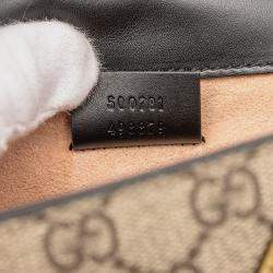 Pre Owned Gucci Beige Brown GG Supreme Osiride Crossbody