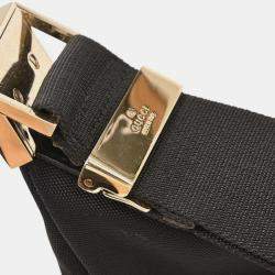 Pre Owned Gucci Black Nylon Shoulder Bag