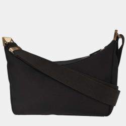 Pre Owned Gucci Black Nylon Shoulder Bag