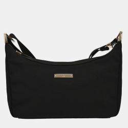 Pre Owned Gucci Black Nylon Shoulder Bag