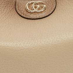 Pre Owned Gucci Beige Ombre Leather Small Diana Bucket Bag