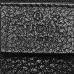 Pre Owned Gucci Black Leather Jackie Bucket bag